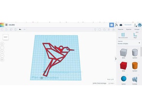 pendentif colibri origami takı bijoux 3d print model - Mito3D