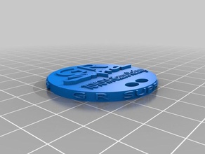 supra portachiavi moneta i segni loghi toyota 3d print model - Mito3D