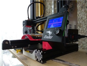 ender-3 vertical tela lcd de montagem do quadro 3d a impressora os acessórios creality ender 3 3d print model - Mito3D