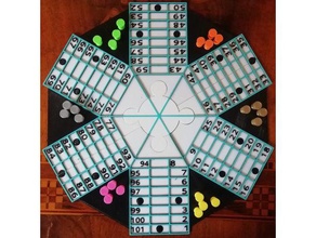 ludo parchis mesa de juego peones dados juegos 3d print model - Mito3D