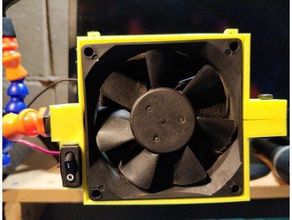 helping hands 80mm fan holder parts cooling mount helping-hands 3d print model - Mito3D