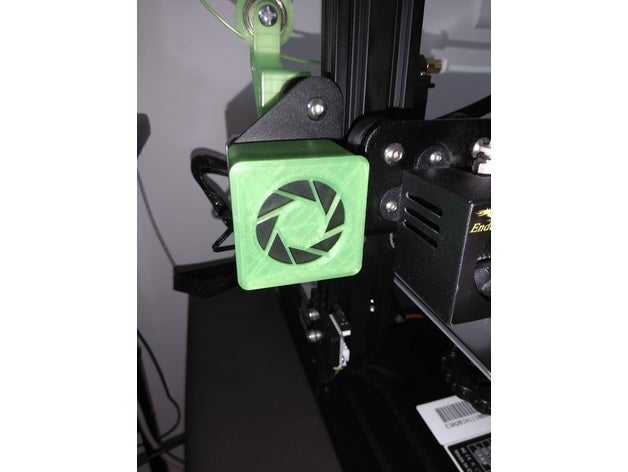 diyafram bilim kapağı comgrow creality ender 3 d yazıcı aksesuarlar aperture science logosu 3D print model - Mito3D