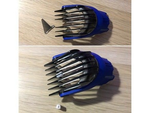 fix philips qc5370 hair clipper comb replacement parts freecad 3d print model - Mito3D