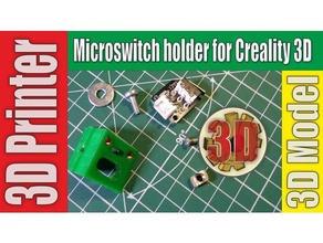 microswitch holder creality 3d printer accessories 3d print model - Mito3D