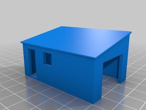 garage des bâtiments les structures de l'architecture à l'échelle ho 3d print model - Mito3D