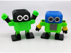otto+ bras de haut la matrice robotique arduino nano ottoarms ottodiy 3d print model - Mito3D
