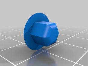 m6 hexagonale bouchon à vis le bricolage allen couvercle anti-poussière 3d print model - Mito3D