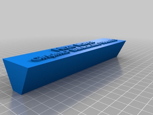 la mia targhetta personalizzata i segni loghi 3D print model - Mito3D