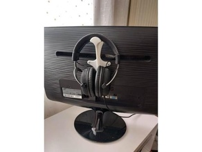 headphone holder vesa 75 organization 3d print model - Mito3D