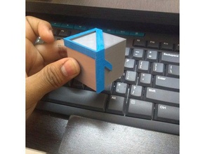 illusion 4 cube interactive art optical 3d print model - Mito3D