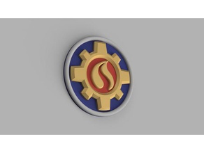 fireman sam badge logo 3d print model - Mito3D