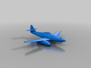 me-262 wwii jet vehicles fighter ww2 plane 3d print model - Mito3D