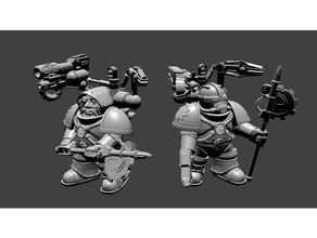 espaço anão mecânica brinquedos jogos 28mm 40k sci-fi gratuito agachamento warhammer 3d print model - Mito3D