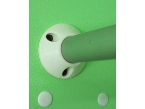 soporte de varilla redonda los hogares el armario la ropa ferrocarril cortina ducha 3d print model - Mito3D