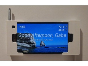 samsung note 3 wall mount tablet galaxy home assistant automation note3 samsungnote3 wallmount 3d print model - Mito3D