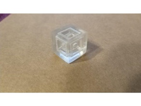 transparent 3d print test sphere cage other clear cube fdm fff translucent 3d print model - Mito3D