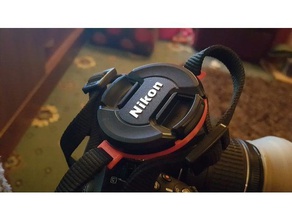 nikon 18 - 55mm lens cap holder fotocamera 3d print model - Mito3D
