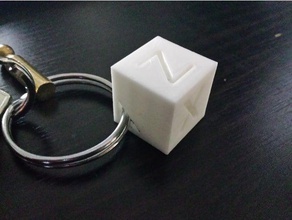 calibración cubo de llavero 3d impresión 3d print model - Mito3D