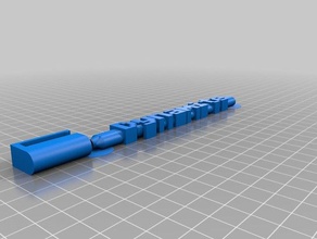 mon personnalisés bic mot stylo bureau 3d print model - Mito3D