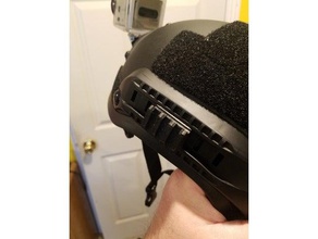 3 slot arc rail picatinny adapter tactical helmet sport outdoors mount helment 3d print model - Mito3D
