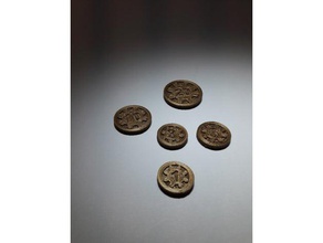 moedas do jogo conjunto de engrenagens jogos 3d print model - Mito3D