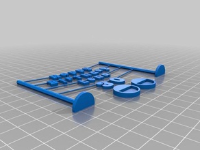 il mio personalizzato bunting banner i segni loghi 3d print model - Mito3D
