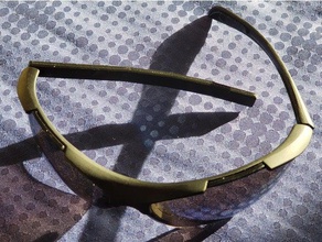 reemplazo de las gafas sol del brazo accesorios bisagra openscad pieza repuesto 3d print model - Mito3D