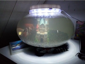 pesce ciotola lampada 45 led gli animali domestici acquario serbatoio di a luce illuminazione 3d print model - Mito3D