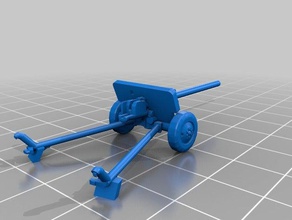 zis-2 57mm 15mm scale wargaming remix other 3d print model - Mito3D