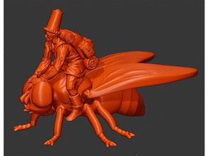 binici uçun oyunlar ekleyin abanoz heykelcik olağanüstü güç 3d print model - Mito3D