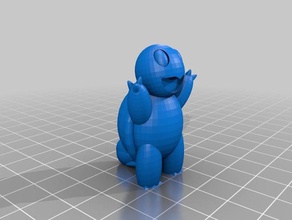 squirtle 3d la stampa modello pokemon stl 3d print model - Mito3D