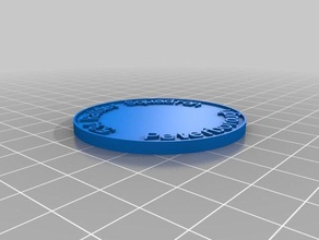 534 raiders pièce de monnaie à puce les pièces badges personnalisé 3d print model - Mito3D