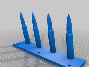 30-06 proiettile appendiabiti arredamento 3d print model - Mito3D