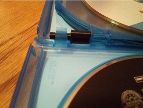 blu-ray caso multi-disco cerniera di sostituzione parti 3d print model - Mito3D