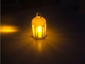 6 pillar lantern base lid hobby led holder tealight 3d print model - Mito3D