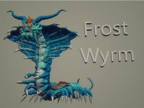 remorhaz toys games dnd miniature dungeons dragons frost wyrm pathfinder 3d print model - Mito3D