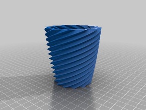customized square vase decor 3d print model - Mito3D