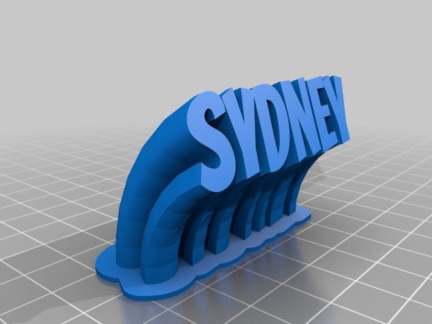 sydney office personalizzato 3D print model - Mito3D