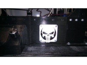 60mm punisher fan grill cover guard 3d printer accessories marvel skull 3d print model - Mito3D