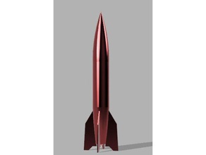 red rocketv2 rocket 3d printing model 3d print model - Mito3D