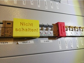 einschaltsicherung leitungsschutzschalter interruptor de proteção do disjuntor eletrônica 3d print model - Mito3D
