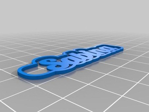my customized multiline tag keychain- t1 keychains 3d print model - Mito3D