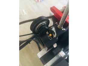ender 3 yet another filament roller guide screwless 3d printer accessories 608 608z bearing 3d print model - Mito3D