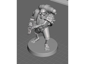 mortos-vivos marinhos ii jogos 28mm 28mmscale 40k caos dnd a figura miniatura miniaturas esqueleto crânio warhammer 3d print model - Mito3D