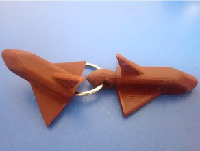 space-shuttle-Schlüsselanhänger Schlüsselanhänger 3d print model - Mito3D