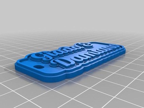 giadaedamiano keychain keychains customized 3d print model - Mito3D