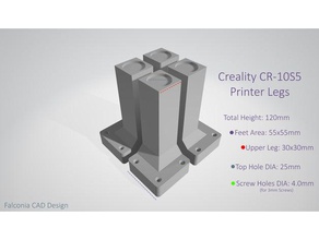 cr-10s5 cr-10s pernas parafuso de secretária 3d a impressora os acessórios 3dprinter cr10 cr10s creality cr-10 tableleg 3d print model - Mito3D