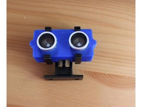 holder hc sr04 case hobby remix robot robotics ultrasonic sensor 3d print model - Mito3D