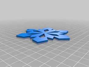 la neige copos nieve 3d l'impression 3d print model - Mito3D