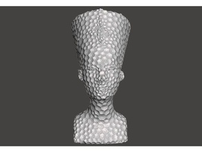 multi facet nefertiti dizingof scans replicas design technique sculpture 3d print model - Mito3D
